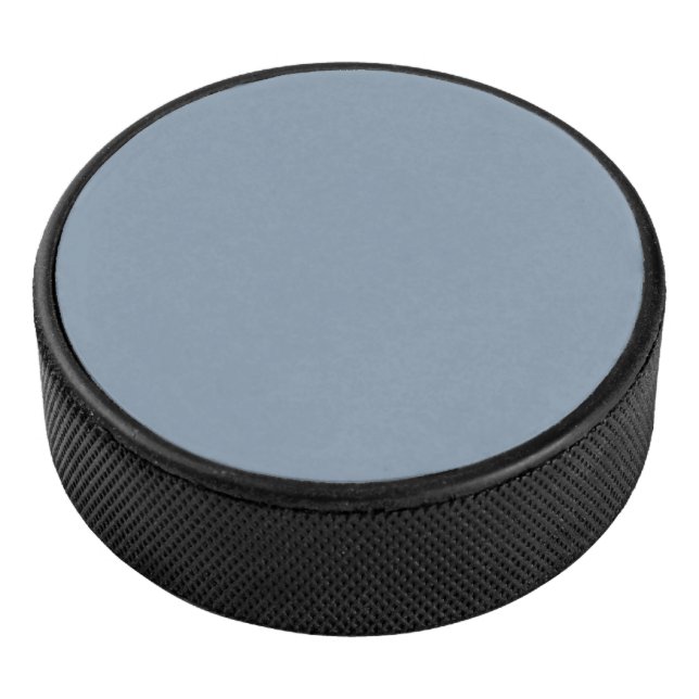 Dusty Blue Solid Color Eishockey Puck (3/4)