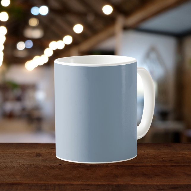 Dusty Blue Solid Color Kaffeetasse (Von Creator hochgeladen)