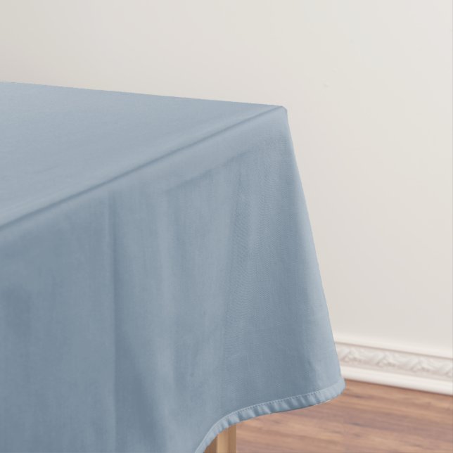 Dusty Blue Solid Color Tischdecke (Beispiel)