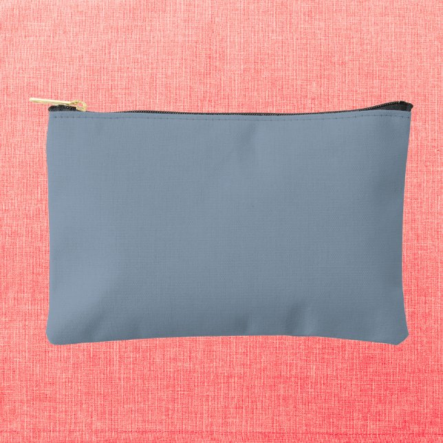 Dusty Blue Solid Color Zubehörtasche (Von Creator hochgeladen)
