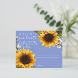 Dusty Blue Sonnenblumen teilen sich eine Speicherk