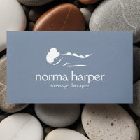 Dusty Blue Stone Massage Therapie Wellness Day Wel