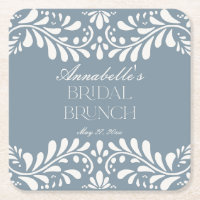 Dusty Blue Talavera Tile Fiesta Bridal Brunch