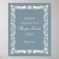 Dusty Blue Talavera Tile Share a Recipe Bridal