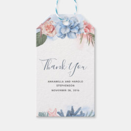 Dusty Blue und Blush Beach Inspiriert Vielen Dank Geschenkanhänger