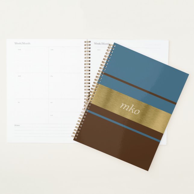 Dusty Blue und Brown Planer (Anzeige)