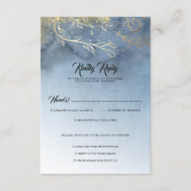 Dusty Blue und Gold Moderne UAWG