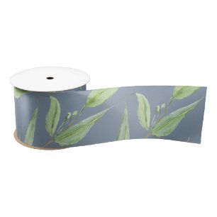 Dusty Blue und Sage Green Gastgeschenk Hochzeit Satinband