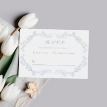 Dusty Blue Vintag Floral Romantic Wedding