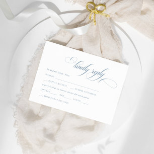 Dusty Blue Vintag Wappen UAWG Begleitkarte