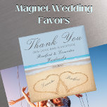 Dusty Blue Wedding 2 Herz auf Sand Gastgeschenk Ho Magnet<br><div class="desc">Dusty BlueBeach Hochzeit 2 Herzen in der Sand Hochzeitsmagnet Gefallen. Hochzeitsartikel am Strand sind auf einer großen Auswahl an Produkten für die perfekte Hochzeit am Strand erhältlich.</div>