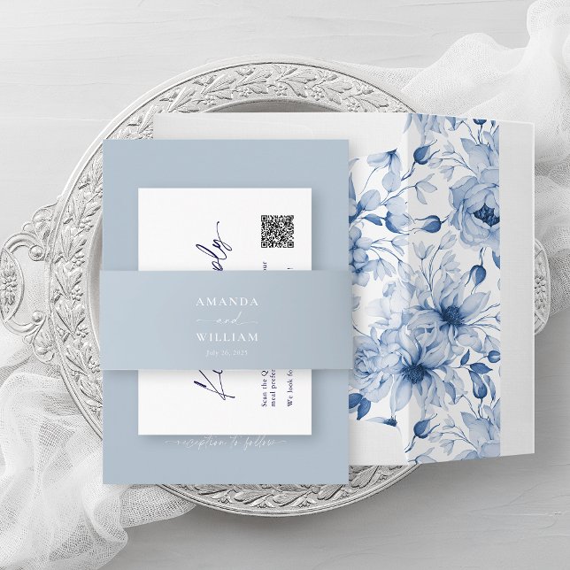 Dusty Blue Wedding Bly Band mit Coupels Namen (Von Creator hochgeladen)