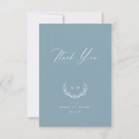 Dusty Blue Wedding Day Vielen Dank, dass Sie eine 