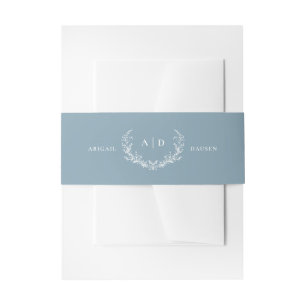 Dusty Blue Wedding Invitation Suite Bly Band