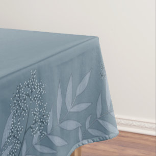 Dusty Blue Wedding Vintag Botanical Tischdecke