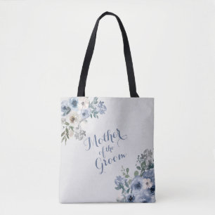 Dusty Blue White Floral Mutter des Grooms