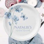 Dusty Blue Wildblume Butterfly Brautparty Pappteller<br><div class="desc">Vorstellung unserer Dusty Blue Wildblume Butterfly Brautparty Paper Teller! Fügen Sie Ihren Hochzeitsfeiern mit diesen zauberhaften Tellern eine Touch Naturschönheit hinzu. Diese Teller mit zarten staubblauen, lila und lavendelfarbenen Wildblumen und Schmetterlingen bringen die Schönheit der Natur in Ihr Brautparty. Diese Teller sind perfekt für Snacks, Vorspeisen oder Desserts. Sie sind...</div>
