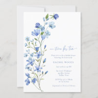 Dusty Blue Wildblume Time for Tee Brautparty