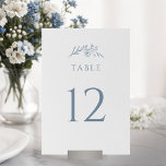 Dusty Blue Wildblume Wedding Tischnummer<br><div class="desc">Stärken Sie Ihre Empfang-Dekoration mit unseren Dusty Blue Wildblume Wedding Tischnummern. Diese Zahlen,  die mit feinen Wildblumen geschmückt sind,  verleihen Ihren Sitzgelegenheiten eine Touch von Eleganz. Führen Sie Ihre Gäste mühelos durch Ihre elegante Feier.</div>