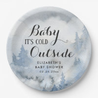 Dusty Blue Winter Forest - Baby It's Cold Outside