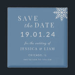 Dusty Blue Winter Wedding Save the Date Magnet<br><div class="desc">Mit unserem **Dusty Blue Silver Winter Wedding Save the Date Magnet** kündigen Sie Ihren besonderen Tag stilvoll an. Dieser elegante Magnet ist perfekt für Winterhochzeiten geeignet und zeichnet sich durch ein ruhiges, staubblaues Design aus, das den Zauber der Saison einfängt. Vollständig anpassbar, können Sie es mit Ihren Namen, Hochzeitstag, Veranstaltungsadresse...</div>