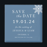 Dusty Blue Winter Wedding Save the Date Magnet<br><div class="desc">Mit unserem **Dusty Blue Winter Wedding Save the Date Magnet** kündigen Sie Ihren besonderen Tag stilvoll an. Dieser elegante Magnet ist perfekt für Winterhochzeiten geeignet und zeichnet sich durch ein ruhiges, staubblaues Design aus, das den Zauber der Saison einfängt. Vollständig anpassbar, können Sie es mit Ihren Namen, Hochzeitstag, Veranstaltungsadresse und...</div>