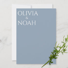 Dusty Blue Wir sind eine Verlobte Ankündigungskart Ankündigung