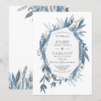 Dusty Blue Wreath mit rustikalem Charakter