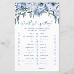 Dusty Blue würde eher Brautparty spielen