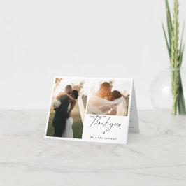 Dusty Blue Yellow Botanical Vielen Dank Dankeskarte