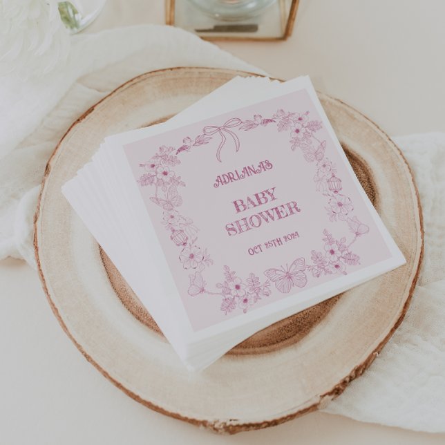 Dusty Blush Pink Girl Babyduschtoilette Serviette (Von Creator hochgeladen)