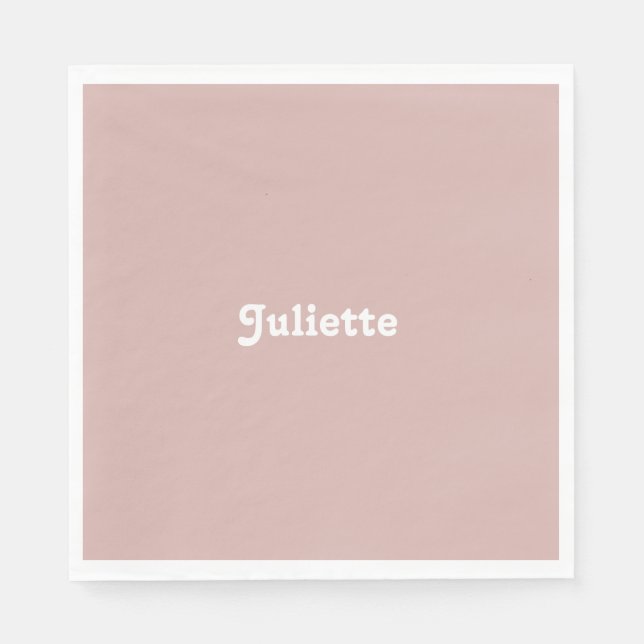 Dusty Blush Serviette (Vorderseite)