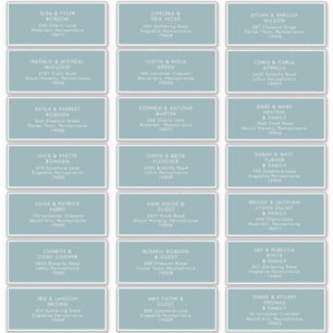 Dusty Boho Blue Guest Address Labels