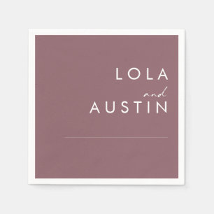 Dusty Boho   Lila Hochzeit Napkins Serviette