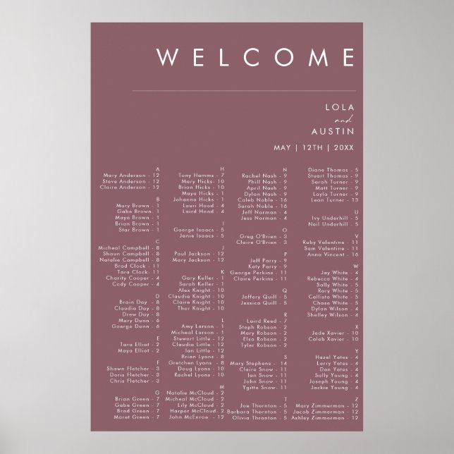Dusty Boho | Lila Seekarte Poster (Vorne)