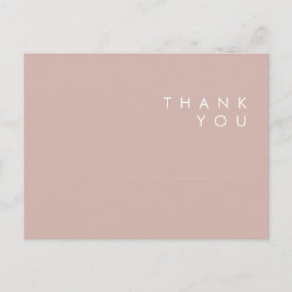 Dusty Boho | Rose und Lila Hochzeit Vielen Dank Postkarte