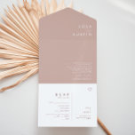 Dusty Boho | Rose und Lila Siegel und alles einsen All In One Einladung<br><div class="desc">Dieser Dusty Boho | Rose und Lila Siegel und senden All-in-One-Einladung ist perfekt für Ihre bunten rustikalen boho Hochzeit. Das schlichte, moderne Design mit zeitgenössischer, minimalistischer Schrift, staubiger Rose und lila Farbpalette verleiht diesem Produkt ein klassisches böhmisches Ambiente. Behalt es so, wie es ist, oder wähle es aus, um es...</div>