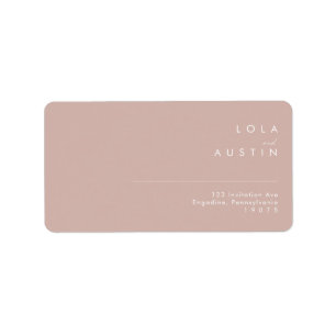 Dusty Boho Rose Wedding RSVP Adressenzeichen Adressaufkleber