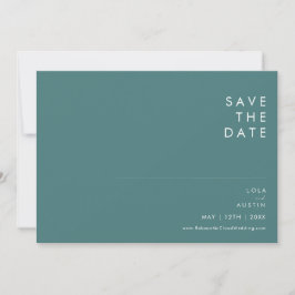 Dusty Boho | Save the Date grün & blau