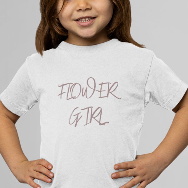 Dusty Burgundy Flower Girl Kleinkind T-shirt (Von Creator hochgeladen)