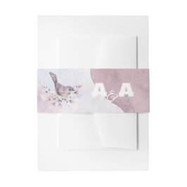 Dusty Burgundy Watercolor Einladungsbanderole