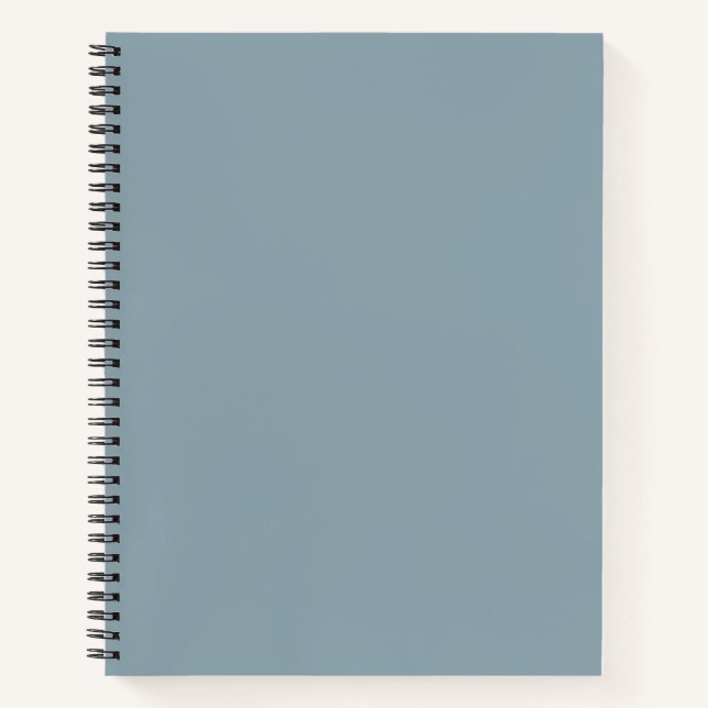 Dusty Cornflower Blue Solid Color Notizbuch (Vorderseite)