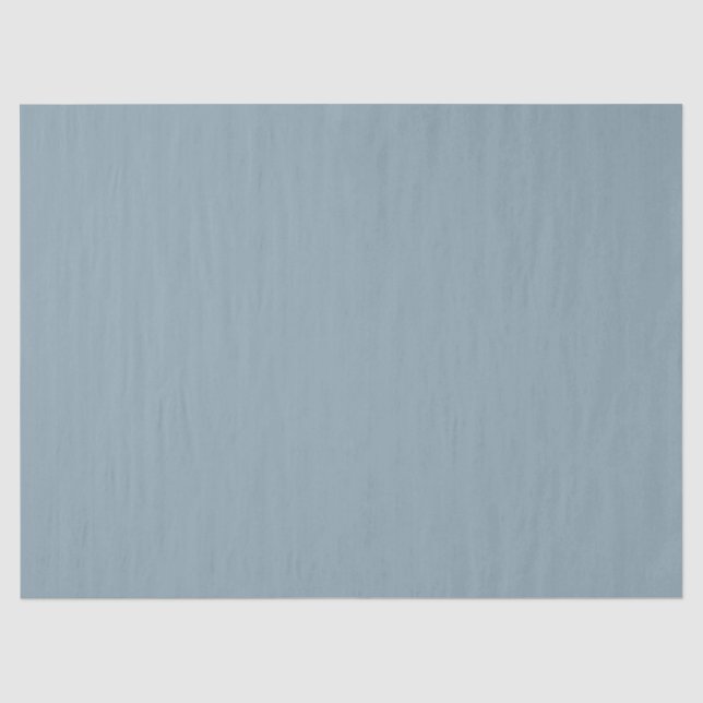 Dusty Cornflower Blue Solid Color Seidenpapier (Vorderseite)