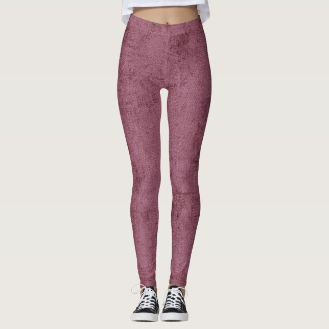 Dusty Deep Rose Süde Frauen Leggings  (Vorderseite)