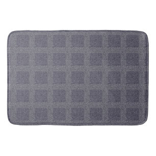 Dusty Deep Traube und Graue Tweed Muster Klein Badematte