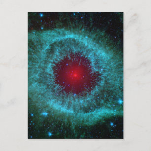 Dusty Eye of Helix Nebula NGC 7293 Postkarte