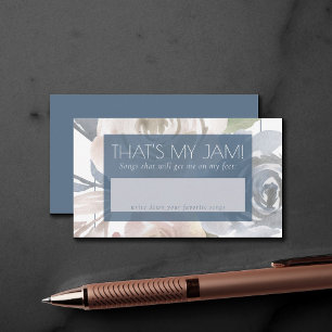 Dusty Floral   Song Request for Smoky Blue Pastel  Begleitkarte