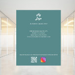 Dusty Green Business Logo qr Codeinstagramm Flyer<br><div class="desc">Personalisieren Sie Ihr Firmenlogo,  Ihren Namen,  Ihre Adresse,  Ihren Text,  Ihren eigenen QR-Code und fügen Sie ihn Ihrem Instragentenkonto hinzu. Farbiger grüner Hintergrund.</div>