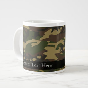 Dusty Green Camouflage Jumbo-Tasse