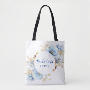 Dusty Ice Blue Floral Wedding